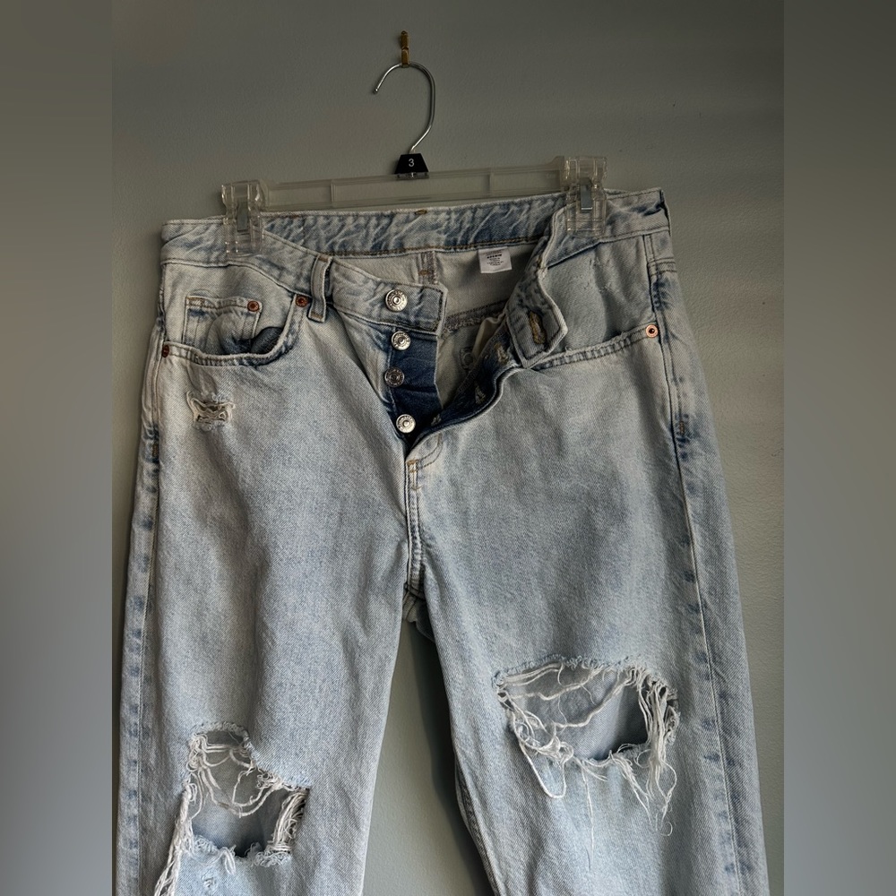Denim ripped boyfriend jeans - Picture 2 of 4
